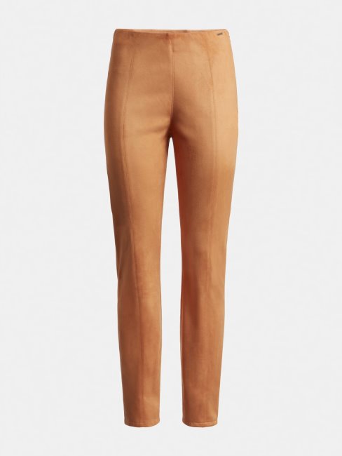 Legging En Faux Suède Orange Guess