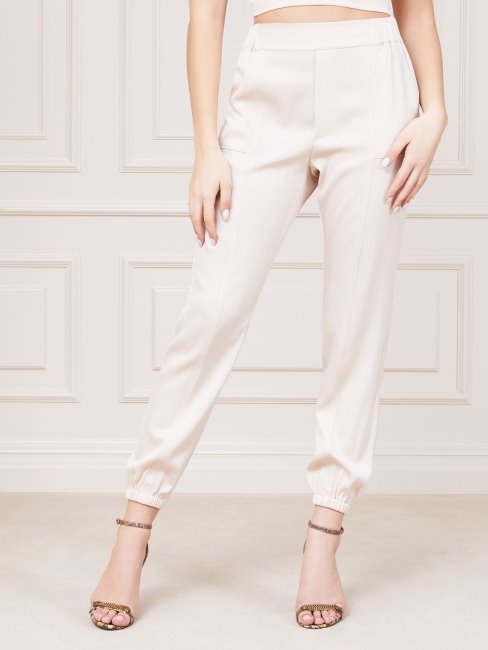 Pantalon Coupe Boyfriend Marciano Guess Beige