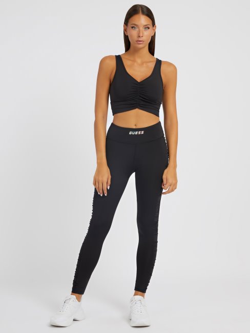 Soutien-gorge Actif Détails Drapés Noir Guess