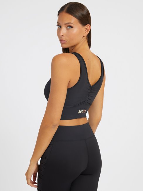 Soutien-gorge Actif Détails Drapés Noir Guess