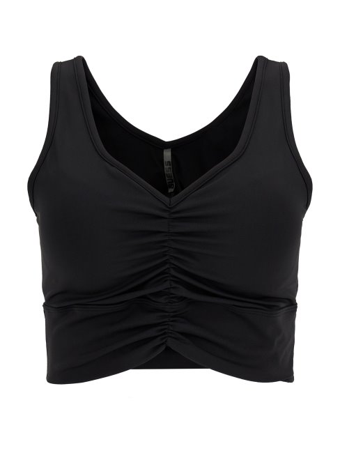 Soutien-gorge Actif Détails Drapés Noir Guess