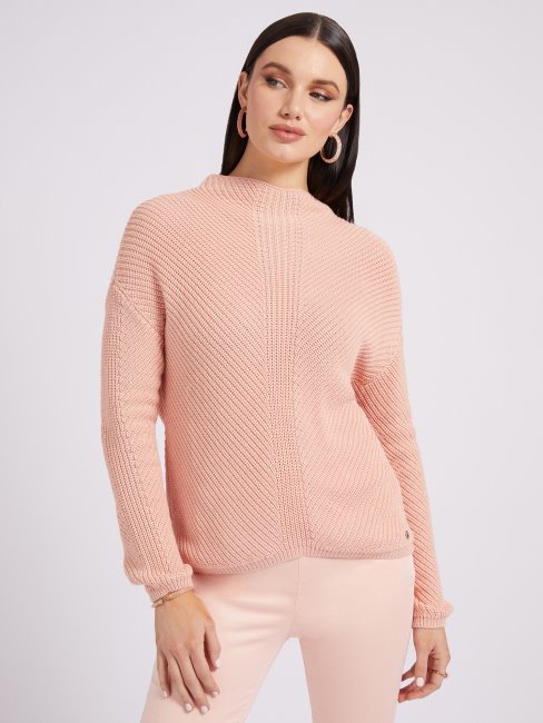 Pull Col Montant Rose Guess