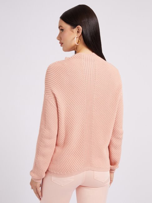 Pull Col Montant Rose Guess