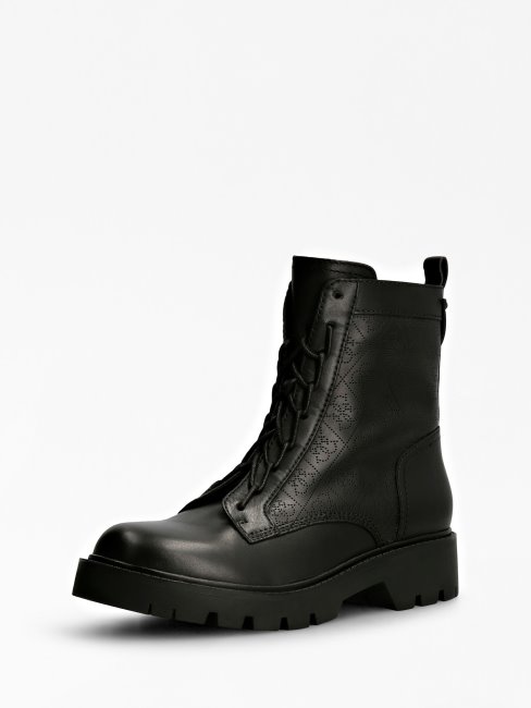 Raziela 4g Logo Botte De Combat Noir Guess