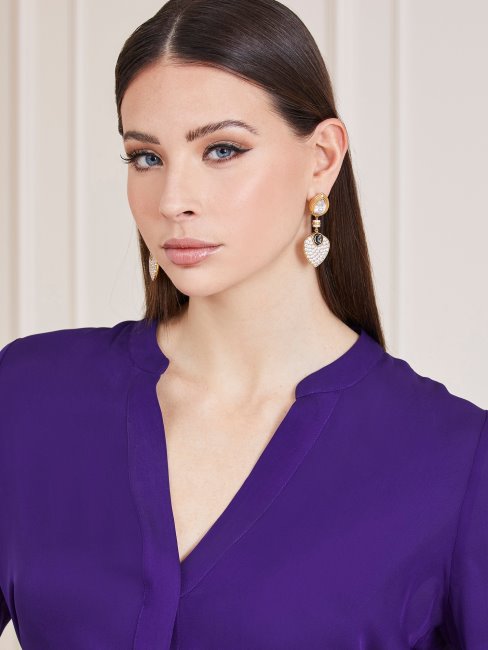Blouse En Soie Marciano Guess Violet