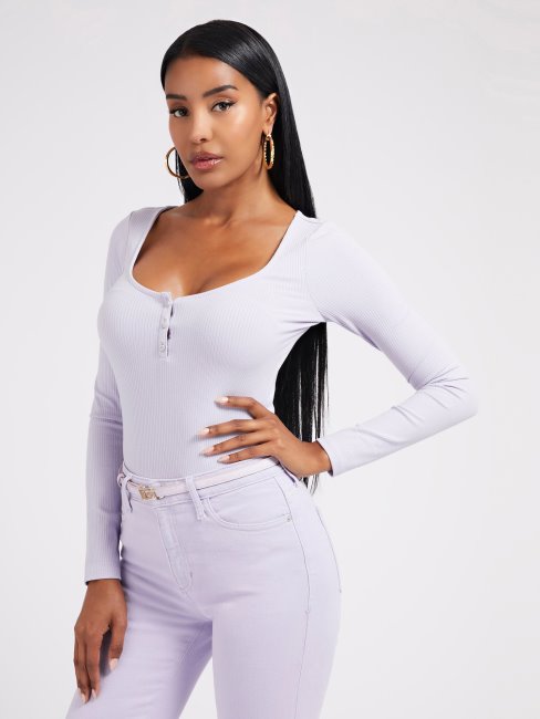 Top Boutons Bijou Lilas Guess