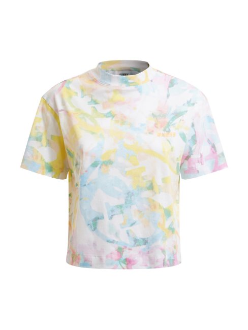 T-shirt Imprimé All Over Motif Multicolore Guess Nouvelle Tendance