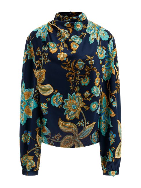 Chemisier Imprimé All Over Guess Bleu Multi