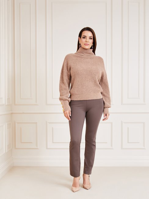 Pull En Laine Mélangée Marciano Beige Guess