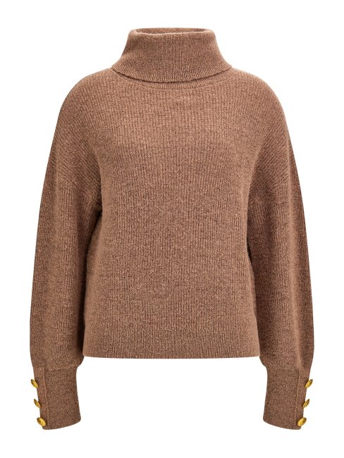 Pull En Laine Mélangée Marciano Beige Guess