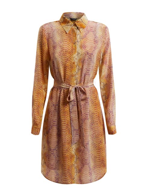 Robe En Soie Marciano Orange Guess