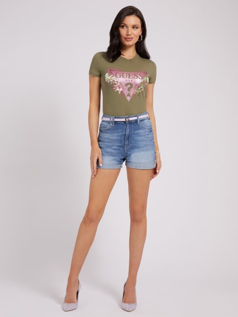 Short En Jean Coupe Décontractée Guess Bleu