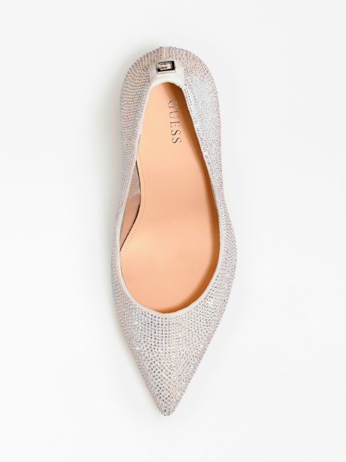 Escarpins Guess Pierra Argentés à Strass