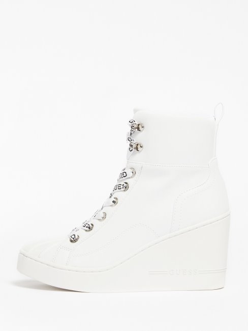 Guess Baskets Compensées Adalen Blanches