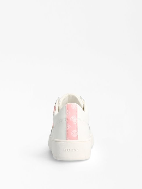 Paniers Sidny En Cuir Véritable Blanc Guess