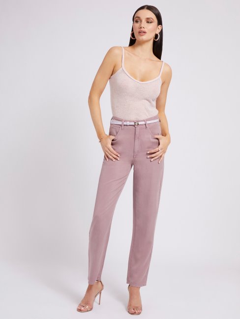 Pantalon Denim Coupe Relax Guess Violet