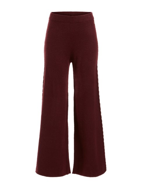 Chandail à Torsades Pantalon Large Rouge Guess