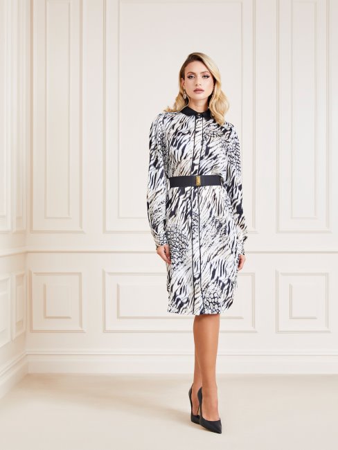 Marciano Chemisier Peignoir Guess Blanc Multi