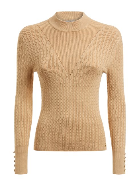 Guess Pull En Maille Torsadée