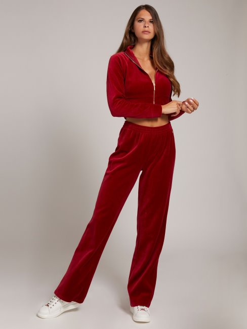 Pantalon Chenille Rouge Guess