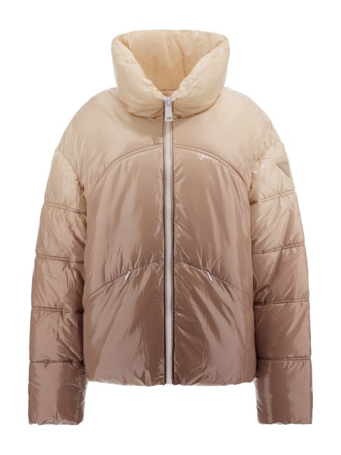 Doudoune Dégradé De Couleur Beige Guess