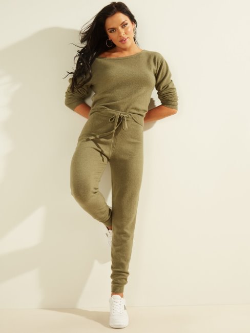 Pantalon De Jogging En Maille Guess Vert