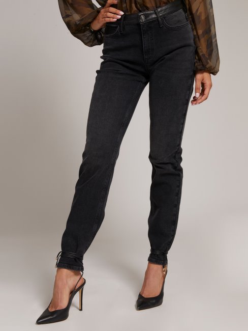 Pantalon En Jean Noir Slim Fit Guess