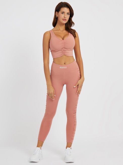 Legging Rose à Détails Drapés Guess