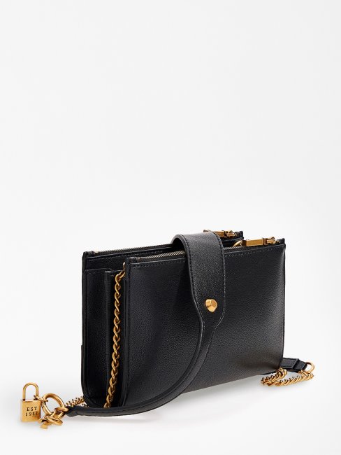 Mini Sac à Bandoulière En Cuir Amantea Animalier Guess