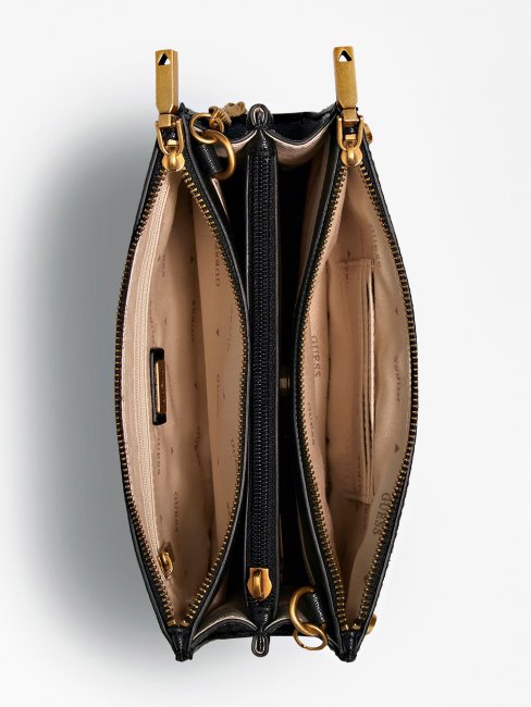 Mini Sac à Bandoulière En Cuir Amantea Animalier Guess