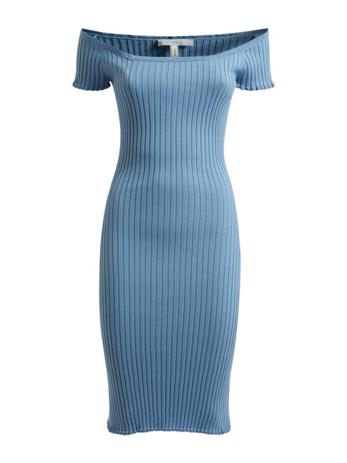 Robe Pull Bleu Clair Ajustée Guess