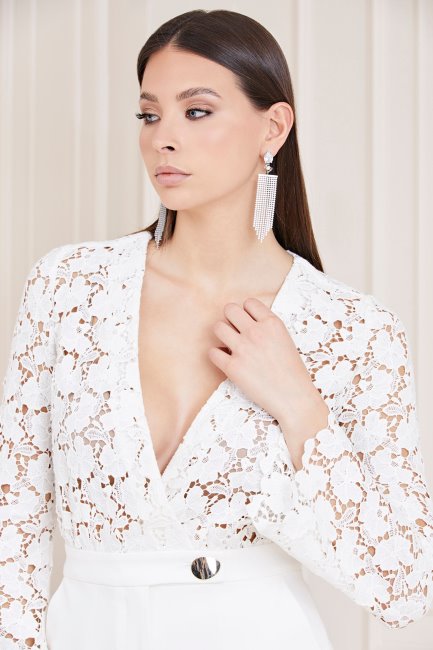 Combinaison En Dentelle Guess Marciano Crème