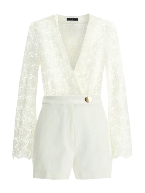 Combinaison En Dentelle Guess Marciano Crème