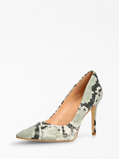 Escarpin Beige Imprimé Animalier Piera Guess