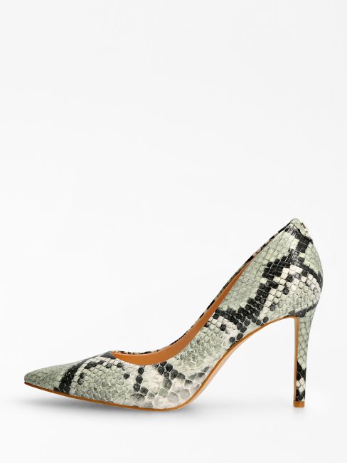 Escarpin Beige Imprimé Animalier Piera Guess