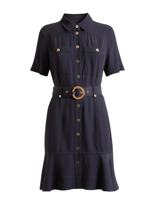 Robe Ceinturée Marciano Guess Bleu