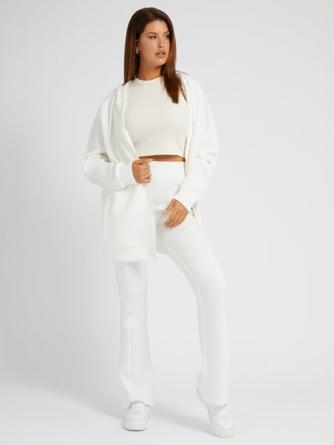 Sweat Long Capuche Guess Blanc
