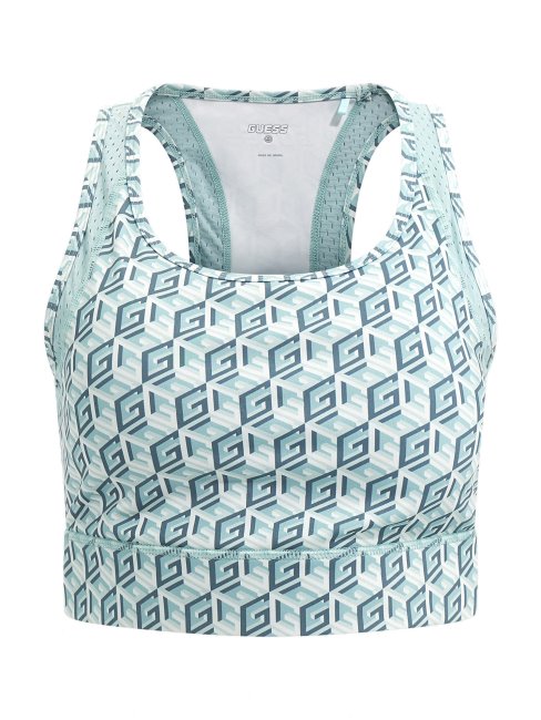 Soutien-gorge Actif Avec Logo Guess All Over Bleu