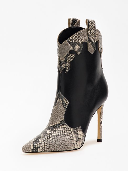 Guess Bottines Breann En Cuir Véritable à Motif Multicolore