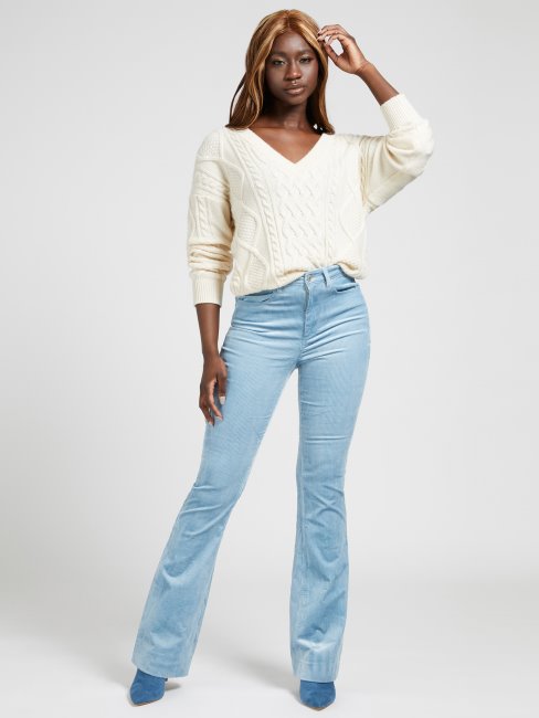 Pull Torsades Blanc Guess