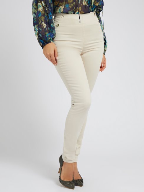 Guess Pantalon à Boutons Apparents Beige