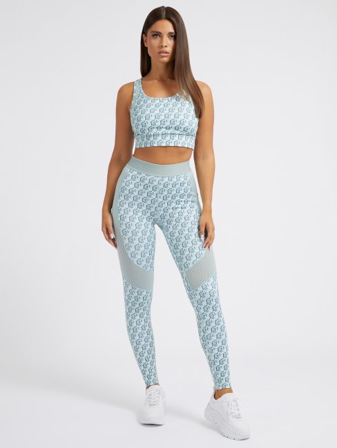 Legging Bleu Logo All Over Guess