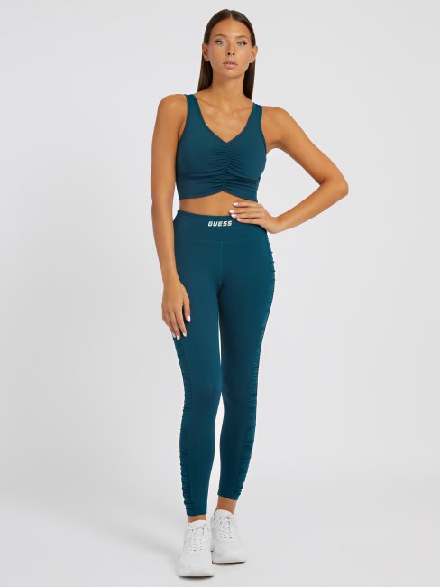 Soutien-gorge Actif Bleu à Détails Drapés Guess