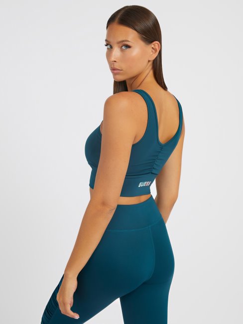 Soutien-gorge Actif Bleu à Détails Drapés Guess