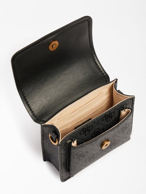 Izzy 4g Logo Micro Sac à Bandoulière Guess Gris