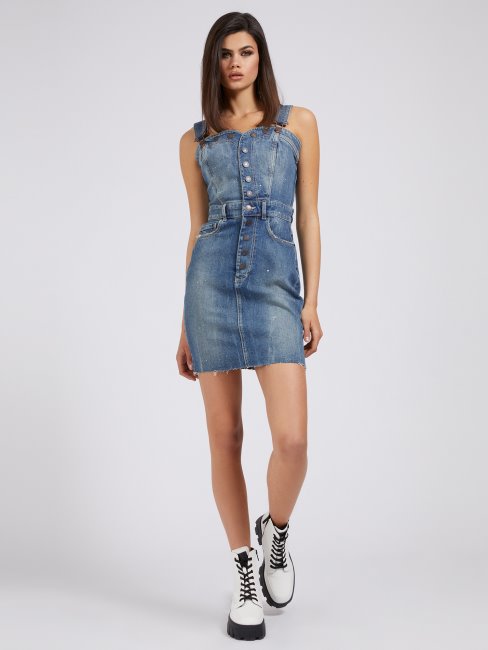 Peignoir Denim Bouton Bleu Guess