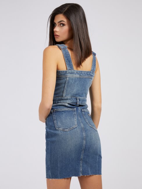 Peignoir Denim Bouton Bleu Guess