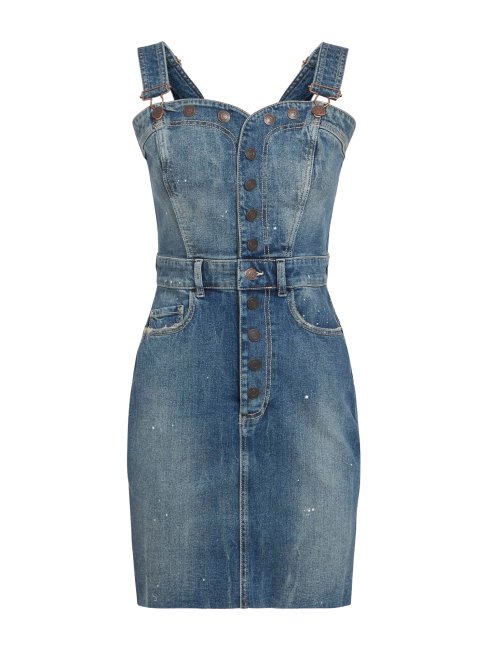 Peignoir Denim Bouton Bleu Guess