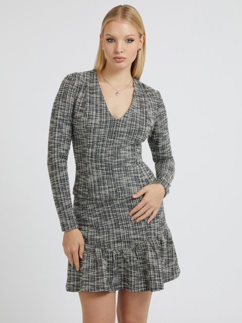 Top En Tweed Gris Guess