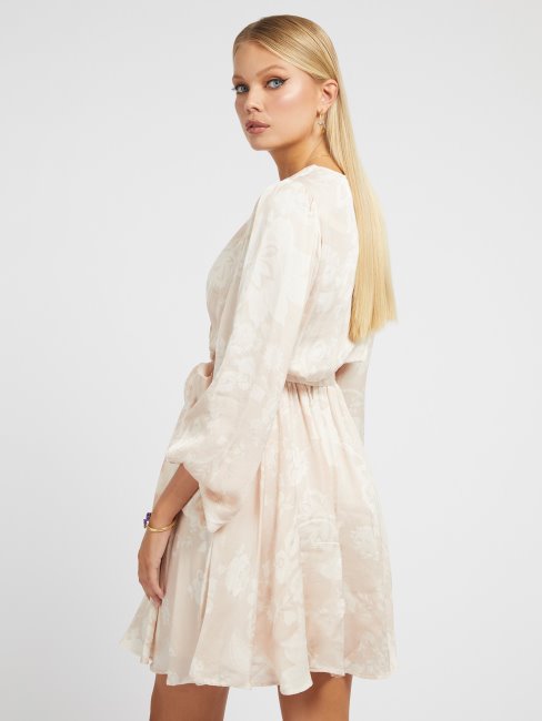 Robe Portefeuille Imprimé Fleuri Guess Rose